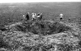 Meteorite crash site