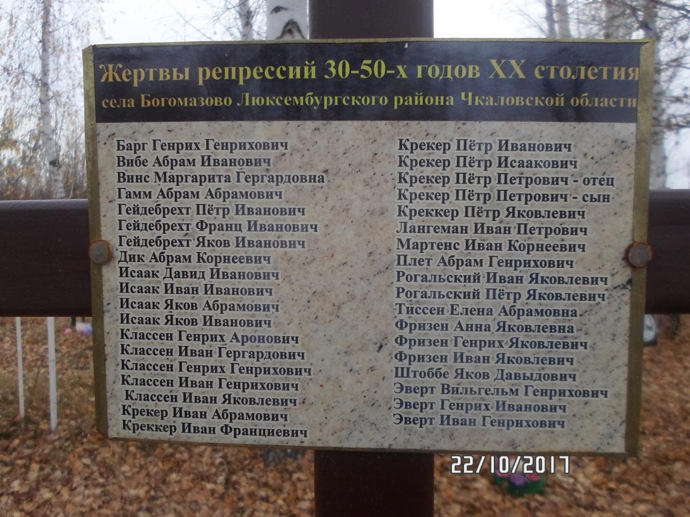 Monument to the memory of the repressed (Orenburg) — photo 4