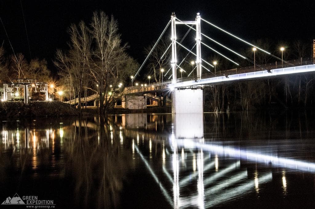 Pedestrian Bridge over the Ural (Orenburg) — photo 7