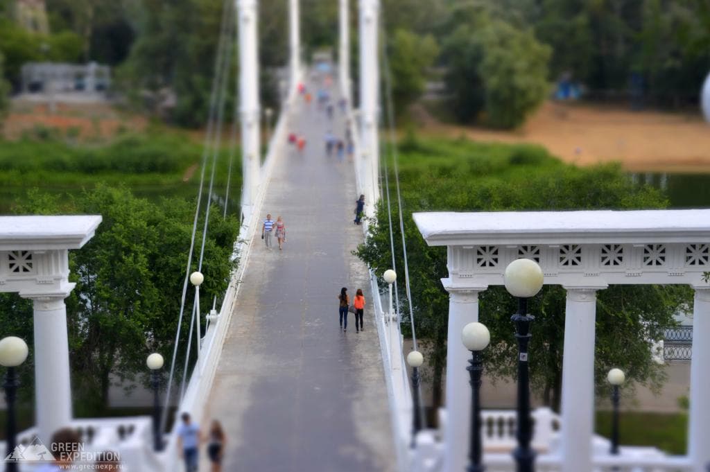 Pedestrian Bridge over the Ural (Orenburg) — photo 6