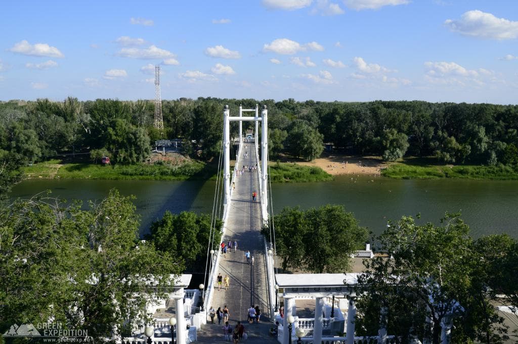 Pedestrian Bridge over the Ural (Orenburg) — photo 5