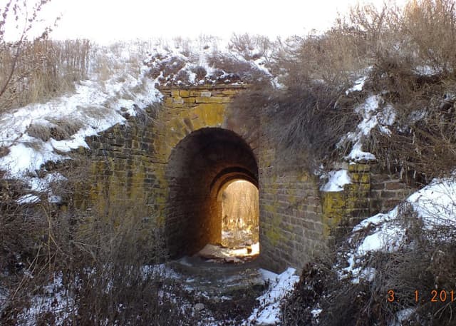 Мост на почтовом тракте Оренбург-Орск. Фотография 1