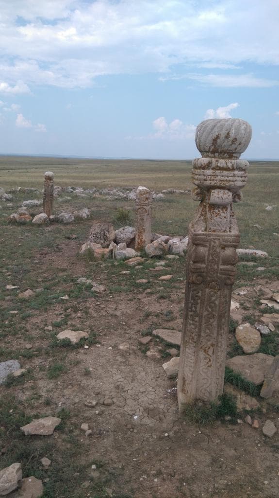 Древнее кладбище Кызаулер (Кайсацкие кулпытасы) — фотография 8