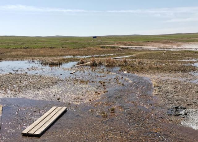 Солёное урочище Тузлукколь.. Фотография 4