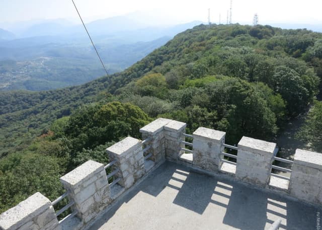 Смотровая башня на горе Ахун (Сочи). Фотография 3