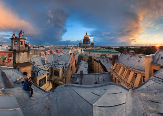 Исторические крыши Питера. Фотография 1