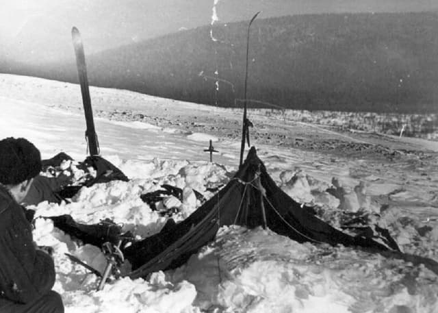 Место палатки Дятлова. Фотография 1