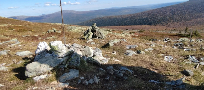 Место палатки группы Дятлова
