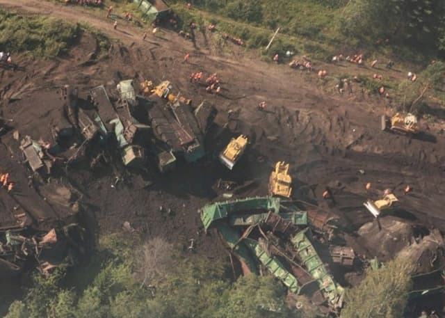 Крушение на перегоне Ерал — Симская. Фотография 20