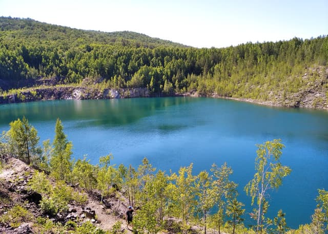 Кварцевый карьер (карьер дайверов). Фотография 4