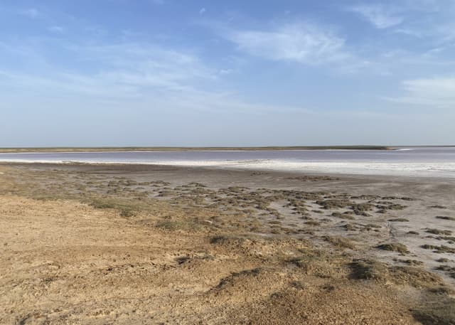 Меклетинское розовое озеро. Фотография 2