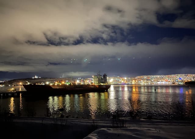 Смотровая площадка на порт г. Мурманска. Фотография 1