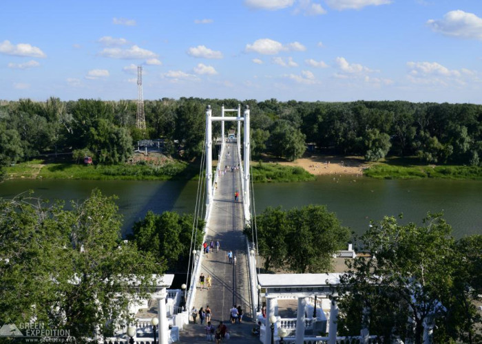 Пешеходный мост через Урал. Фото 5